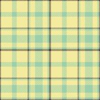 Sandy Lemon Gelato Tartan patterns fabric texture. Modern Pastel Heath Green Seamless Tartan vector