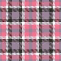 Plaid pattern seamless. Vintage Merlins Choice and Mellow Pink Explosion Tartan Textile Design. vector