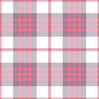 Modern Muted Pink Explosion and Highland Merlins Choice Seamless Tartan Textile Design vector