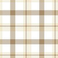 Rich Distressed White and Soft White Seamless Tartan Textile Design vector