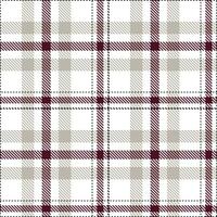Light White Seamless Tartan with Rustic Scandinavian Liquorice accents Textile Design vector