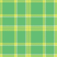 Smoky Zombie Green Tartan patterns fabric texture. Modern Bright Maximum Green Yellow Seamless Tartan vector