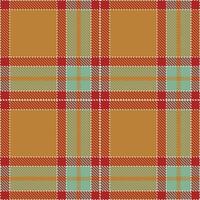 Modern Seamless Tartan featuring Deep White and Highland Orchestra of Red Textile Design vector