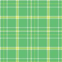Plaid pattern seamless. Dusky White and Sandy Zombie Green Tartan Textile Design. vector