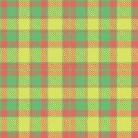 Autumn Zombie Green Tartan patterns fabric texture. Modern Vivid Coral Commander Seamless Tartan vector