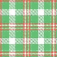 Modern Autumn Zombie Green and Dusty White Seamless Tartan Textile Design vector