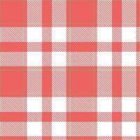 Fire Coral Commander Tartan patterns fabric texture. Modern Mellow Zombie Green Seamless Tartan vector