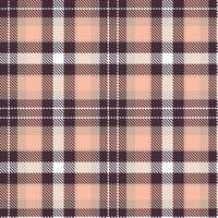 Plaid pattern seamless. Fire Soft Red and Rich Powdered Allspice Tartan Textile Design. vector