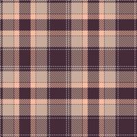 Smoky Soft Red Seamless Tartan with Mellow White accents Textile Design vector
