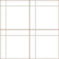 Pastel Powdered Allspice Tartan patterns fabric texture. Modern Light White Seamless Tartan vector