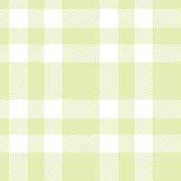 Soft Porcelain Earth Tartan patterns fabric texture. Modern Smoky Fennel Tea Seamless Tartan vector