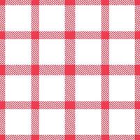 Plaid pattern seamless. Mellow Cherry Paddle Pop and Soft White Tartan Textile Design. vector