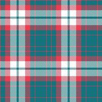 Muted Cherry Paddle Pop Tartan patterns fabric texture. Modern Warm Scurf Green Seamless Tartan vector
