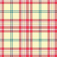 Modern Rustic Cherry Paddle Pop and Vibrant Fine Linen Seamless Tartan Textile Design vector