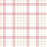 Plaid pattern seamless. Metallic White and Soft Forbidden Fruit Tartan Textile Design. vector