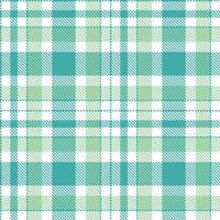 Warm Verdigris Tartan patterns fabric texture. Modern Dusty White Seamless Tartan vector