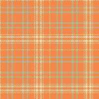 Modern Seamless Tartan featuring Vibrant Poppy Glow and Autumn Flan Textile Design vector