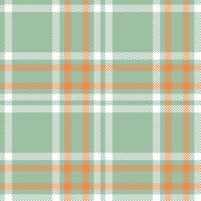 Dusky Aroma Garden Tartan patterns fabric texture. Modern Fire White Seamless Tartan