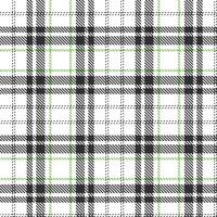 Modern Vivid White and Rustic Dark Onyx Seamless Tartan Textile Design vector
