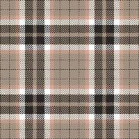 Classic Bokara Grey Tartan patterns fabric texture. Modern Vivid Cocoa Whip Seamless Tartan vector