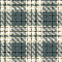 Autumn Chai Tea Latte and Highland Wellington Seamless Tartan Textile Design vector