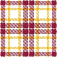 Cool White Seamless Tartan with Muted Pink Raspberry accents Textile Design vector
