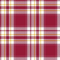 Classic White Tartan patterns fabric texture. Modern Rich Pink Raspberry Seamless Tartan vector