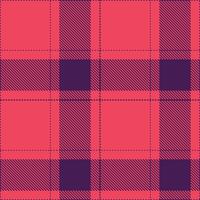 Smoky Shani Purple and Sandy Clown Nose Seamless Tartan Textile Design vector