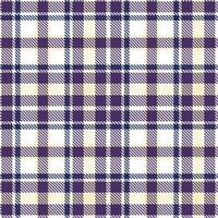 Modern Seamless Tartan featuring Iridescent White and Dusty Petunia Textile Design vector