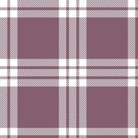 Highland White Tartan patterns fabric texture. Modern Dusty Glazed Ringlet Seamless Tartan vector
