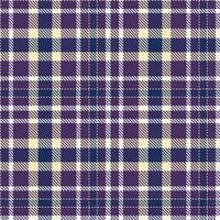 Soft White Currant and Vivid Petunia Seamless Tartan Textile Design vector