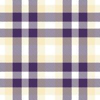 Modern Pale White and Rustic White Currant Seamless Tartan Textile Design vector