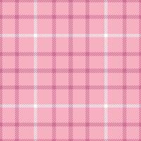 Iridescent Soft Pink Tartan patterns fabric texture. Modern Rustic Hopbush Seamless Tartan vector