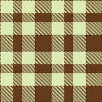 Smoky Cassiterite Brown Seamless Tartan with Soft 90 Cocoa accents Textile Design vector