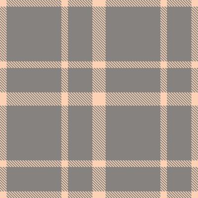Fire Sensual Peach Tartan patterns fabric texture. Modern Dark Grey Pepper Seamless Tartan