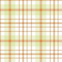 Sandy Pumpkin Toast Seamless Tartan with Muted White accents Textile Design vector