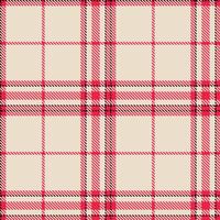 Autumn Electric Crimson Tartan patterns fabric texture. Modern Vibrant Asian Fusion Seamless Tartan vector