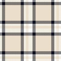 Sandy White Tartan patterns fabric texture. Modern Iridescent Midnight Jam Seamless Tartan vector