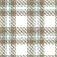 Modern Muted Windmill Park and Mellow Turtle Shell Seamless Tartan Textile Design vector