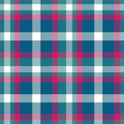 Fire Taos Turquoise Tartan patterns fabric texture. Modern Autumn White Seamless Tartan