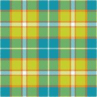 Modern Seamless Tartan featuring Cool Martian Colony and Dusty White Textile Design vector