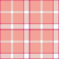 Traditional Fuchsia Felicity Tartan patterns fabric texture. Modern Autumn Wisley Pink Seamless Tartan vector