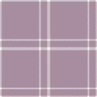 Muted White and Traditional Lively Light Seamless Tartan Textile Design vector