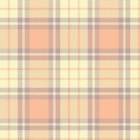 Modern Seamless Tartan featuring Fire Spring Lily and Rich Foggy Quartz Textile Design vector