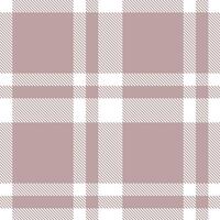 Fire White Tartan patterns fabric texture. Modern Soft Foggy Quartz Seamless Tartan vector