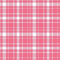 Modern Seamless Tartan featuring Pastel White and Metallic Ultra Red Textile Design vector