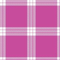 Plaid pattern seamless. Metallic White and Pastel Loudicious Pink Tartan Textile Design. vector