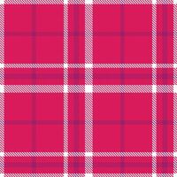 Pale Rubylicious Seamless Tartan with Cool White accents Textile Design vector