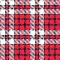 Iridescent Nato Blue Tartan patterns fabric texture. Modern Mellow Red Radish Seamless Tartan vector
