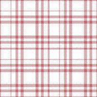 Modern Seamless Tartan featuring Warm Fuzzy Wuzzy and Deep White Textile Design vector